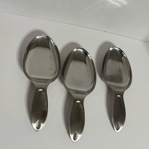 Amco Stainless Steel 3 Spoon Rest Kitchen Tool Cooking 18/10 Sturdy Rust Proof,